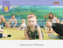 Tablet Screenshot of bubblesacademy.com